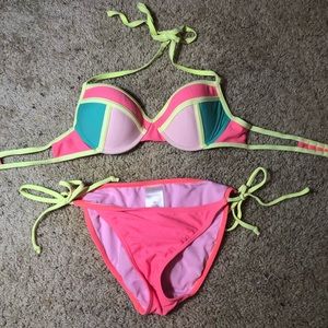 Neon Colored Bikini Set
